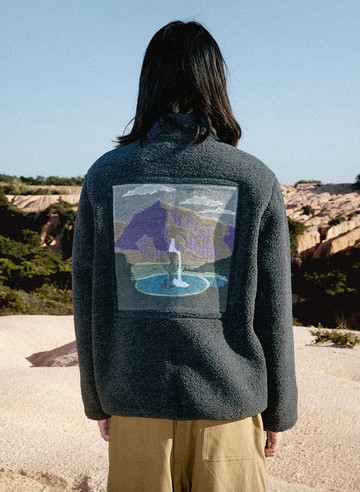 Landscape Embroidery 風景刺繡 搖粒絨 兩面穿 夾克外套