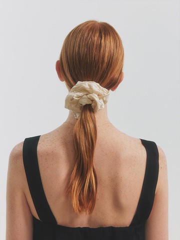 Aventureux Beige Scrunchie