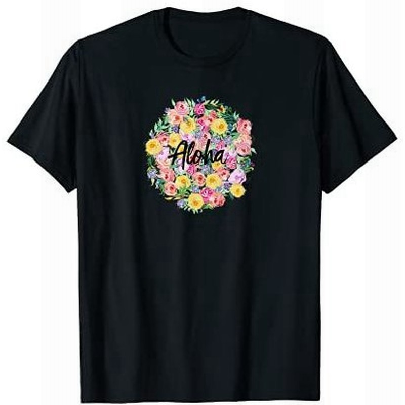 Tシャツ 男性 女性向 かわいいアロハフローラルハワイアートイラストギフトtシャツ 通販 Lineポイント最大0 5 Get Lineショッピング