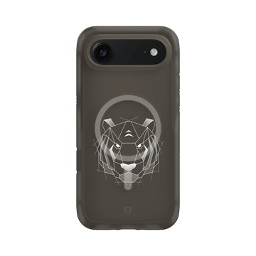 iPhone Air AirX 本質黑 - Animal Silhouette / 動物剪影 - 幾何-動物系列/虎