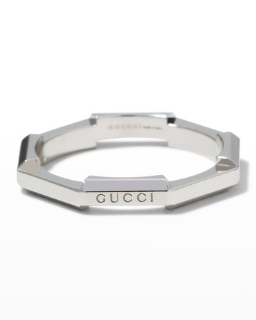 Link to Love Ring in White Gold, Size 6.5 and 7.25