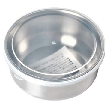 EBM 18-8不鏽鋼保鮮盒 圓型  M(145 x 64mm) 880ml  1個