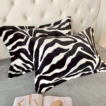 一對裝】珊瑚絨枕套牛奶絨成人ins枕頭套單人枕芯套 48x74cm