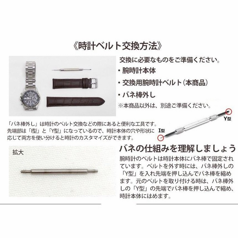 Q4 太い バネ棒Φ1.8 x 20mm用 4本 ベルト 交換 レディース腕時計