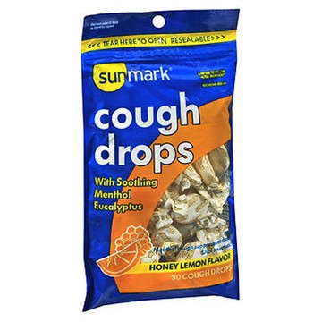 Sunmark Cough Drops Honey Lemon Flavor 30 Each by Sunmark