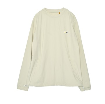 5th STREET｜山形｜中性｜寬版設計長袖T恤｜灰卡其