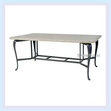 雪之屋 大理石長方桌(咖啡) /休閒圓桌/餐桌/飯桌/休閒桌 A44T33