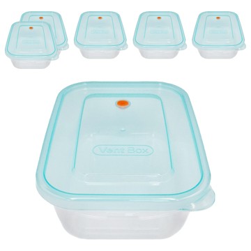 KEYWAY 聯府 長型保鮮盒 20.7 x 13.7 x 6.2cm  890ml  6個