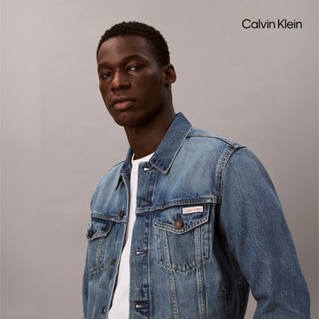 【Calvin Klein】 CK Classic Trucker Jacket 藍色