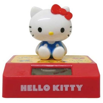 【震撼精品百貨】Hello Kitty 凱蒂貓-日本三麗鷗SANRIO KITTY太陽能公仔擺飾-經典紅*61794