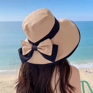 限時特賣防曬帽子女2026夏季新款遮陽帽防紫外線蝴蝶結大帽檐漁夫帽太陽帽