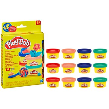 【孩之寶 Hasbro】 培樂多Play-Doh 基礎12色迷你黏土分享組