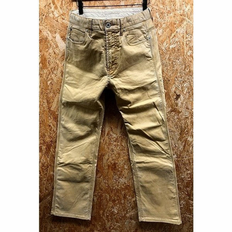 Global Work グローバルワーク Mサイズ メンズ パンツ ストレッチ ストレート 無地 ジッププフライ 綿 ポリウレタン イエローブラウン系 通販 Lineポイント最大0 5 Get Lineショッピング