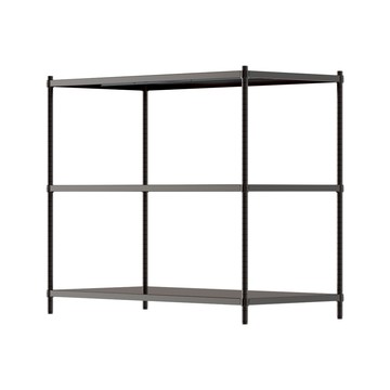 【Y HOUSE】120x60x90公分 三層無洞鐵板收納層架 置物架 鐵架-烤漆黑