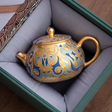 (免運)鎏金茶壺泡茶家用高檔茶具泡茶壺2025新款元旦節喬遷節送領導長輩