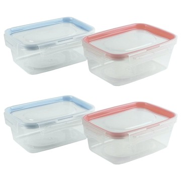 PEARL LIFE 珍珠金屬 NEW KEEP LOCK 密封保鮮盒  310ml  4個