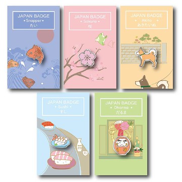 【畢業療癒禮物】和風元素特色壓克力胸針