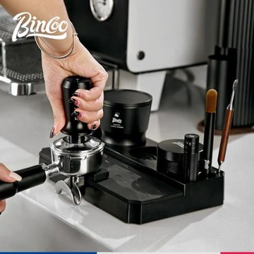 Bincoo咖啡壓粉底座多功能收納布粉器套裝51/58mm咖啡器具收納座