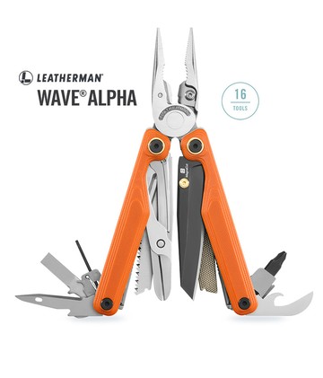 LEATHERMAN 公司貨 Wave Alpha工具鉗_無附收納套配件 峽谷橘/833338
