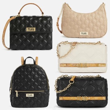 【Alviero Martini 義大利地圖包】輕奢菱格紋系列 側揹包 後背包-七款任選