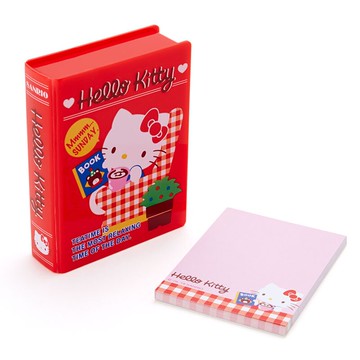 真愛日本 18062100023 迷你書型40入便條紙-KT紅ACT 凱蒂貓 kitty 便條紙 文具 書本造型