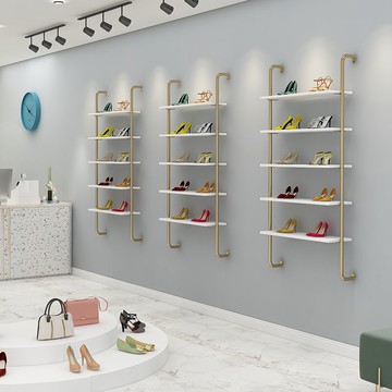 免運 開立發票 壁掛架 收納架 墻上置物架 展示架 鞋店鞋架展示架店鋪多層壁掛式包包架女裝店商場商用掛墻上鞋貨架特惠/工廠現貨 特價出 jj1122