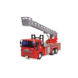 今ならほぼ即納！ 赤 箱付き 希少　アサヒ玩具　ISUZU 消防車F-130 ミニカー