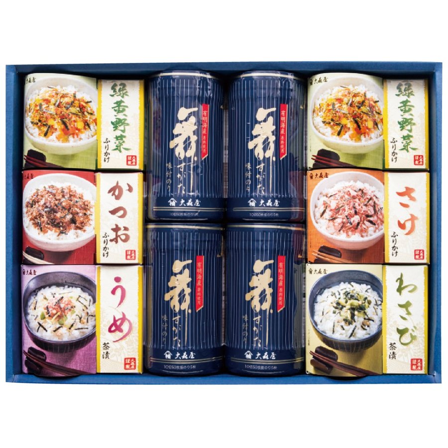 大森屋　卓上のり・お茶漬・ふりかけ詰合せ NTF-50N　（１５％OFF）