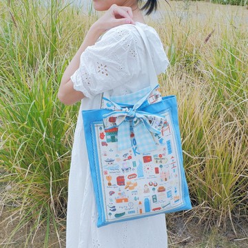 香港印象 絨毛手提袋 |  香港托特包 TOTE BAG