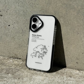 【Hong Kong 手繪地圖系列】加厚防撞條邊框防摔手機保護殼
