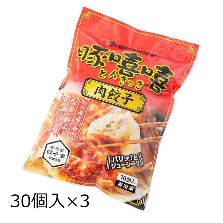 肉餃子 30個入3袋 餃子 惣菜 中華 ぎょうざ 中華惣菜 おかず 冷凍 栃木 宇都宮餃子とんきっき