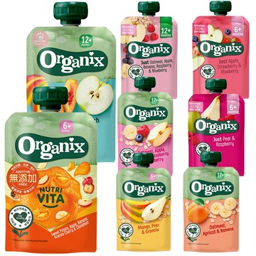 英國 Organix 歐佳 水果纖泥 燕麥纖泥 100g 果泥 寶寶果泥 纖果泥 水果趣 副食品 1538