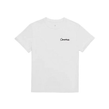 Converse Sorona Jersey Class Tee 女款 白色 涼感 寬鬆短版 短袖 WCH664-001
