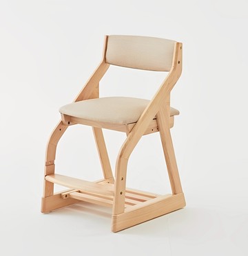 BunnyTickles - Calla 可調式實木成長椅-亞麻黃