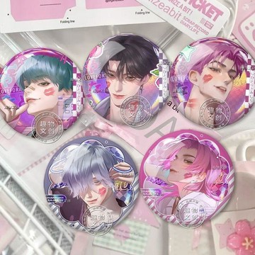 🔥熱門好物 臺灣出貨 惡魔男團sajaboy58mm吧唧kpop獵魔女團周邊反光徽章裝飾胸針掛件
