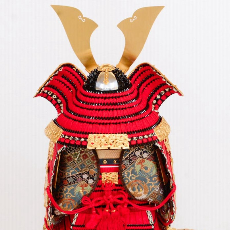 鎧兜 竹虎之大鎧 忠保 御鎧飾 飾り甲冑赤糸威 五月人形 五月人形 国宝大鎧 1/3 赤糸威竹雀虎大鎧 春日大社所蔵 | LINE