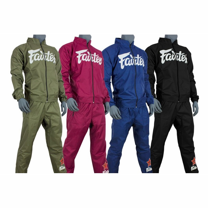 新品 Fairtex Sauna Suit (VS2) サウナスーツ Sweat Sauna Suit Fairtex VS2 (Jacket and Pants) – Fight