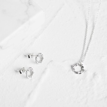 Goody Bag-小花園 耳針+鎖骨鏈