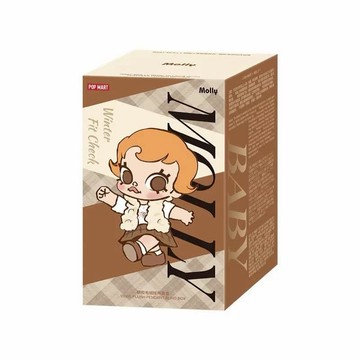POPMART 泡泡瑪特 POPMART 泡泡瑪特 Baby Molly 積極入冬指南系列-搪膠毛絨掛件盲盒 零錢包