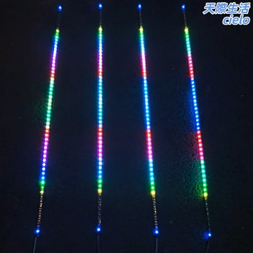 【聲控律動】氛圍燈 流水燈帶 跑馬燈 電競燈 背景燈 音樂節奏燈 聲控變色 流水追光 桌面裝飾 適用於KTV酒吧電競房