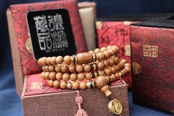 特精工老料滿花六道木8mm圓珠 108顆 六道木佛珠 降龍木 金剛杵牌