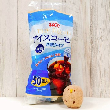 日本 UCC The Blend 無糖 濃縮 冷萃 咖啡球 咖啡 無糖濃縮冷萃咖啡球 稀釋  黑咖啡17.4毫升 50入