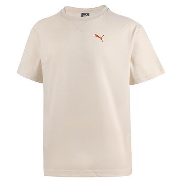 Puma 短袖上衣 男裝 背面印花 純棉 米【運動世界】62917987