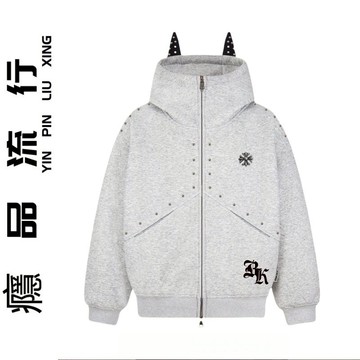 2025新款潮流帥氣百搭衛衣港風寬松簡約連帽衛衣開衫男女同款