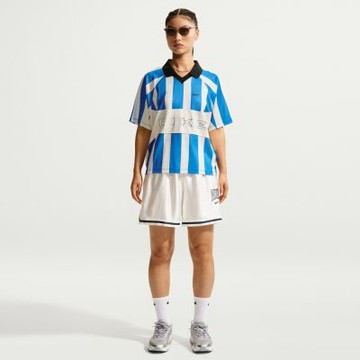 NIKE 短袖上衣 女 AS W NSW STREET OS SS STRP JSY 藍白 IO0914-435