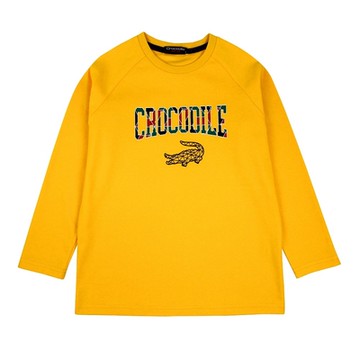Crocodile Junior小鱷魚童裝-LOGO印圖圓領T恤- U66412-03 大碼版