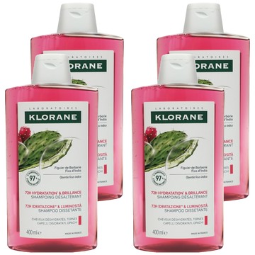 KLORANE 蔻蘿蘭 植物洗髮精 仙人掌  4個  400ml