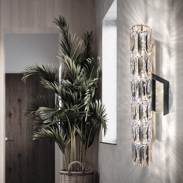 【H&R安室家】 10*47cm大LED米歇爾水晶壁燈 ZA0229