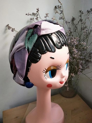 編織髮帶-紫銹斑