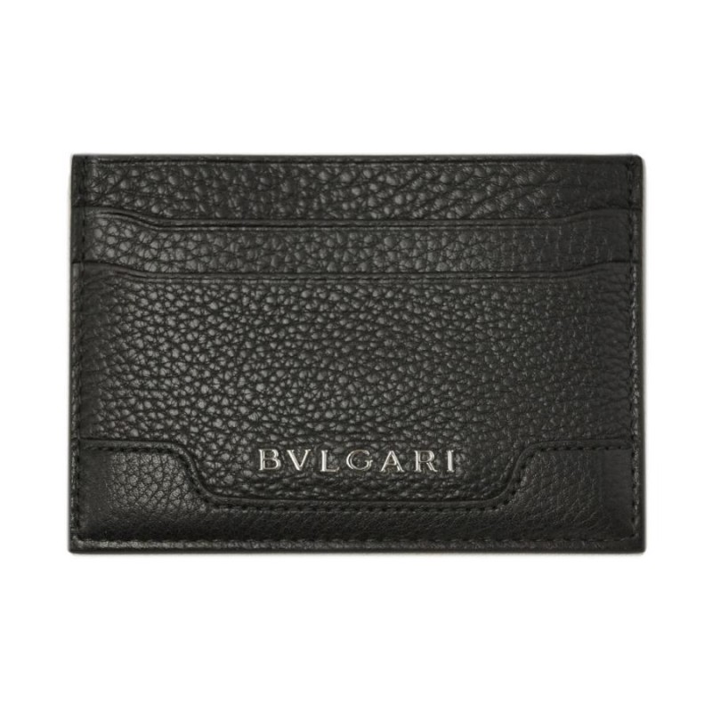 ブルガリ カードケース 33404 BVLGARI シンプル名刺入れ シルバーロゴ